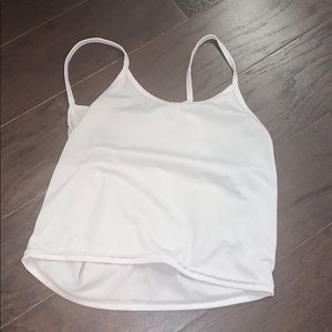 white tank crop top